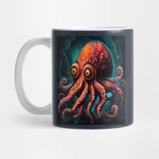 Fun Ocean Dwelling Octopus Cartoon Creature Mug